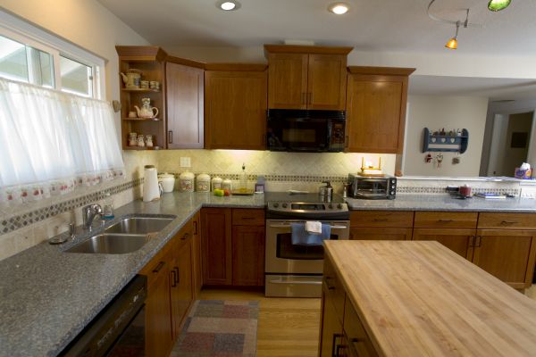 Cherry Cabinet Remodeling in Floresville